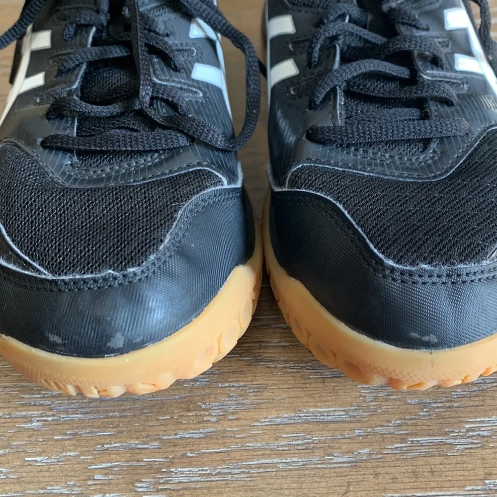 ASICS WOMENS BLACK AND WHITE GEL ROCKET VOLLEYBALL SHOES SIZE 7-1/2 US - Picture 10 of 11